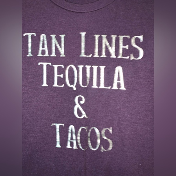 Express graphic muscle tank “tan lines, tequila, and tacos” size small - Picture 2 of 6